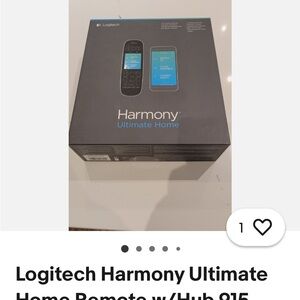 Logitech Harmony Ultimate Home Remote Bundle in Charcoal with Blue Accents